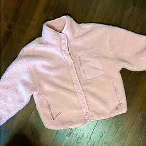 Fabletics Pink Tahoe Teddy Jacket Sz XL